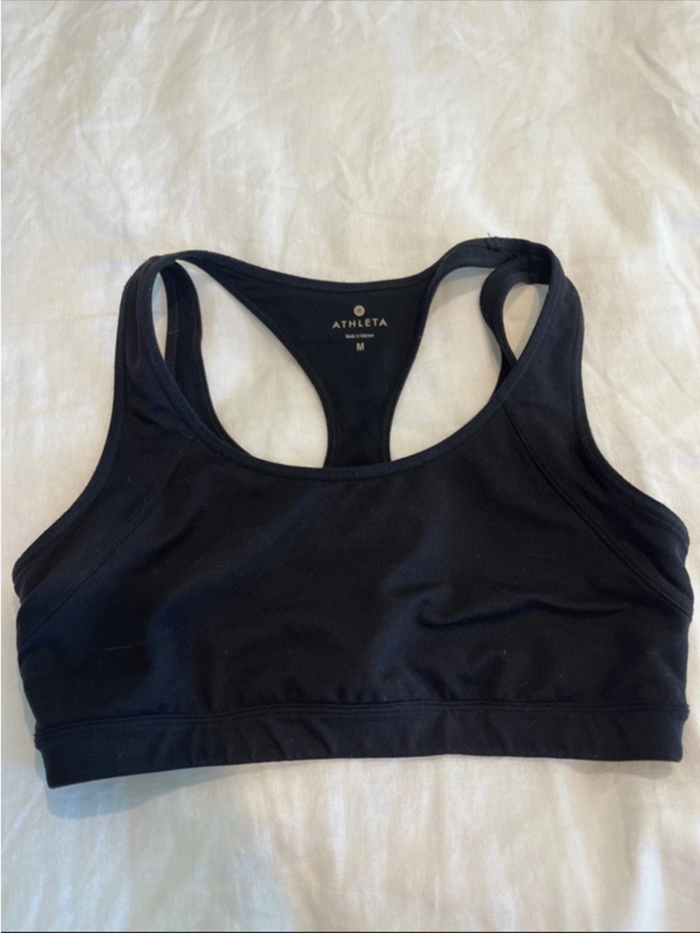 Athleta Black Racerback Sports Bra
